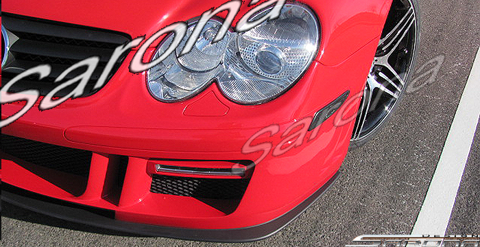 Custom Mercedes SL  Convertible Front Add-on Lip (2003 - 2008) - $299.00 (Part #MB-021-FA)